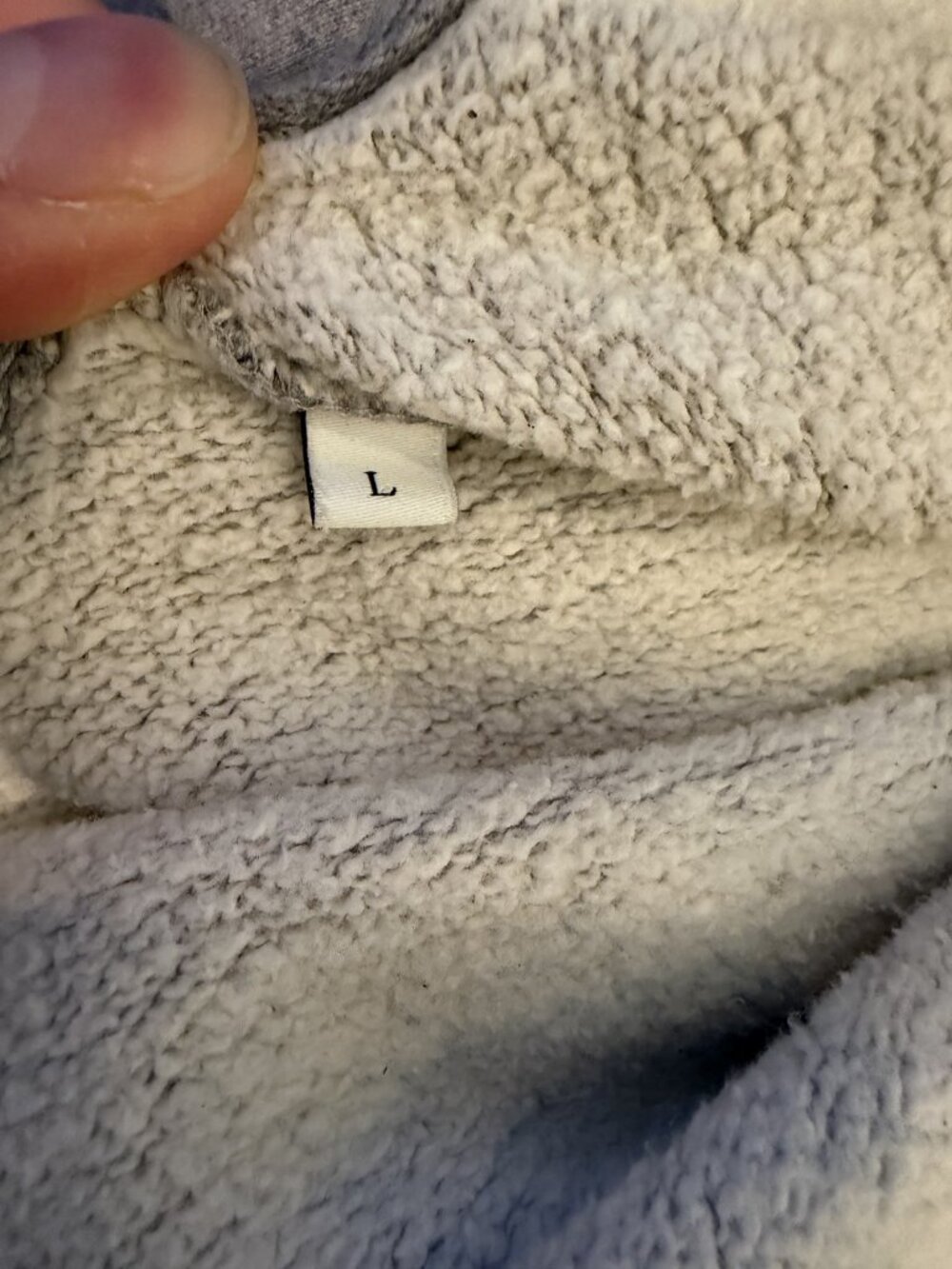 Grey Sandro Zip Hoodie L